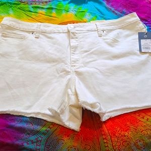 White Denim shorts